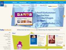 Tablet Screenshot of hebamedia.de